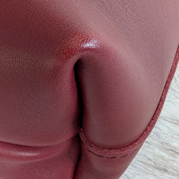 Portland Leather Mini Crossbody Tote in Berry Good - Picture 12 of 14